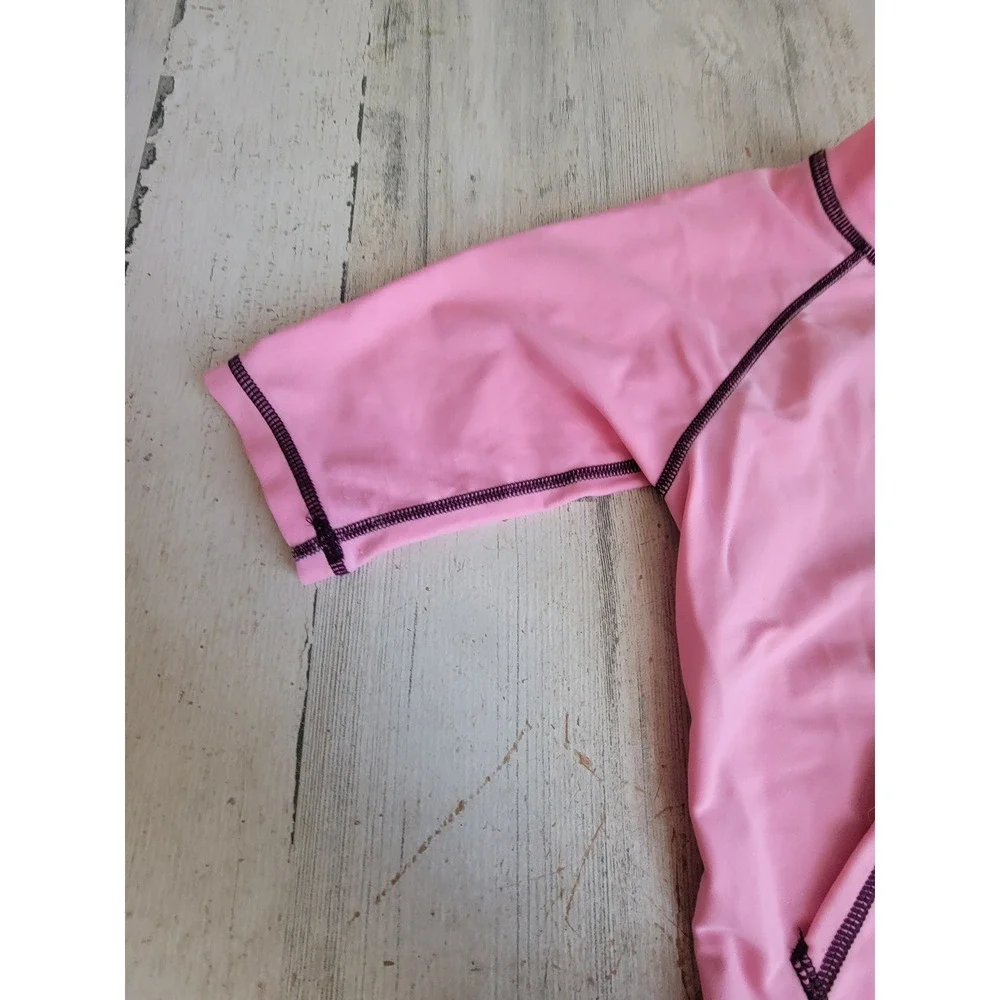 Hannah Anderson toddler small/ medium? pink shirts on black rash guard long